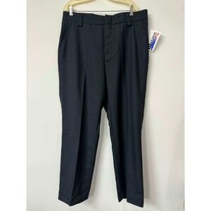 Blauer 8560 Mens Size 38 Reg Dark Navy Wool Blend 4-Pocket Trouser